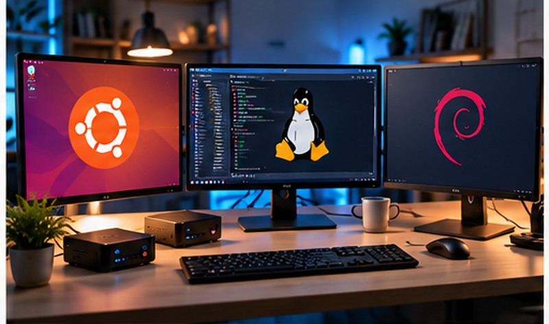 Рабочее место разработчика с Linux на компактном компьютере